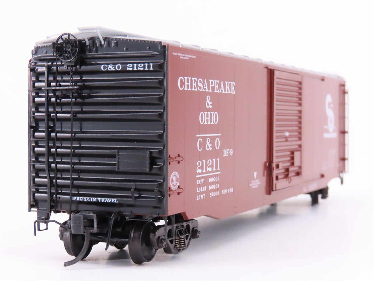 HO Scale Kadee 6008 C&amp;O Chesapeake &amp; Ohio 50&#39; Single Door Box Car #21211