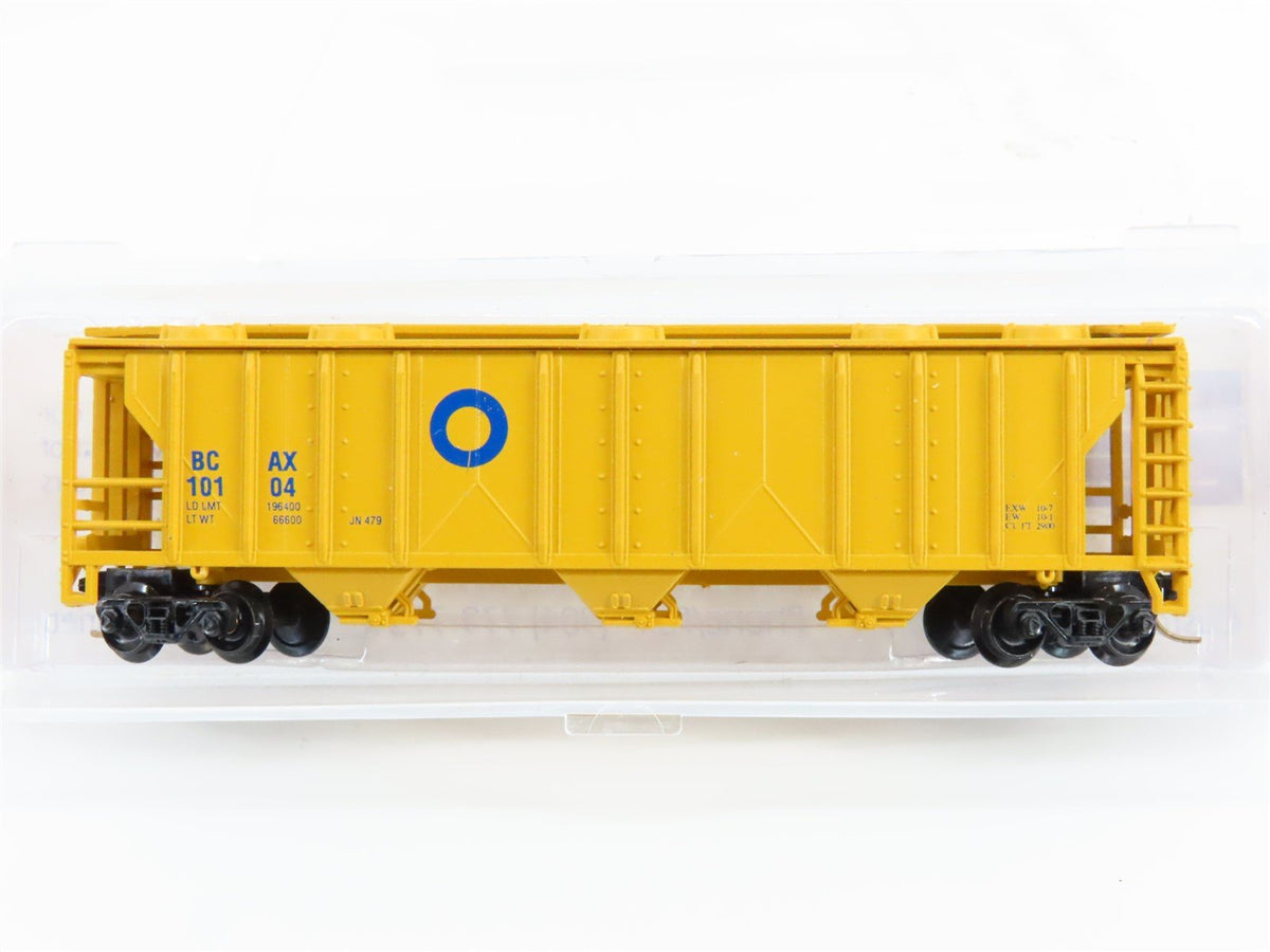 N Scale Atlas/Specials Edition 505 Custom BCAX Blue Circle 3-Bay Hopper #10104