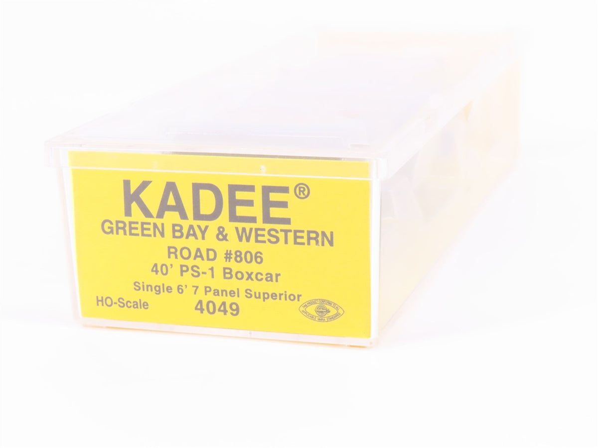 HO Scale Kadee 4049 GBW Green Bay Route 40&#39; Single Door Box Car #806 - Sealed