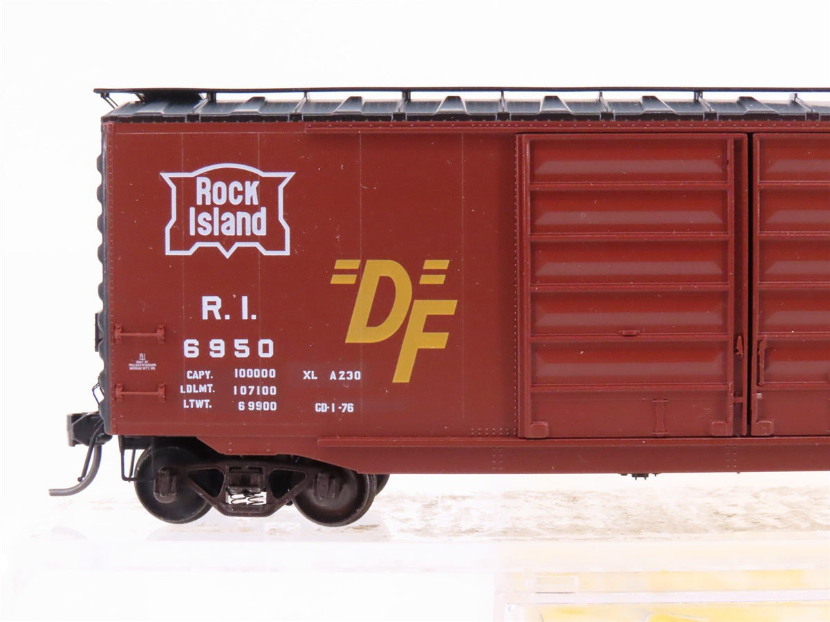 HO Scale Kadee 6701 RI Rock Island Railroad 50&#39; Double Door Box Car #6950