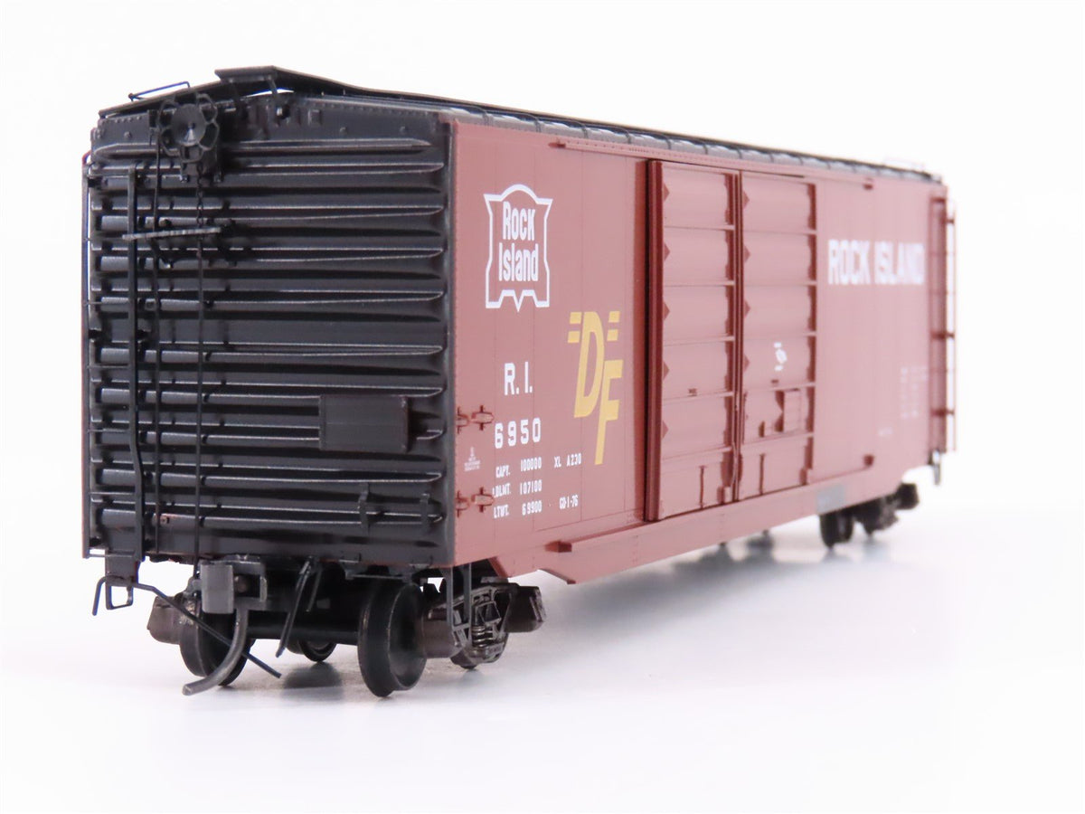 HO Scale Kadee 6701 RI Rock Island Railroad 50&#39; Double Door Box Car #6950