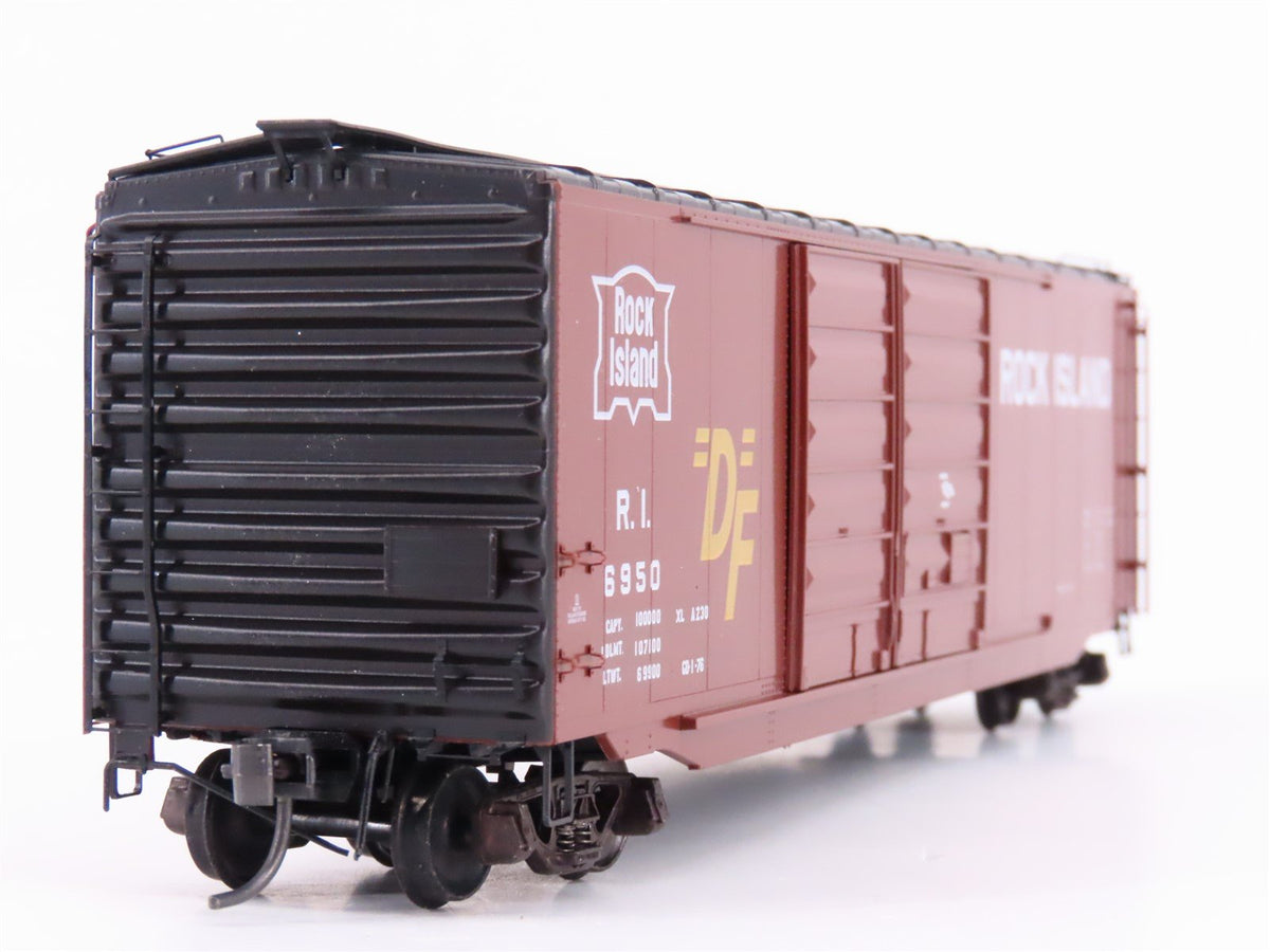 HO Scale Kadee 6701 RI Rock Island Railroad 50&#39; Double Door Box Car #6950