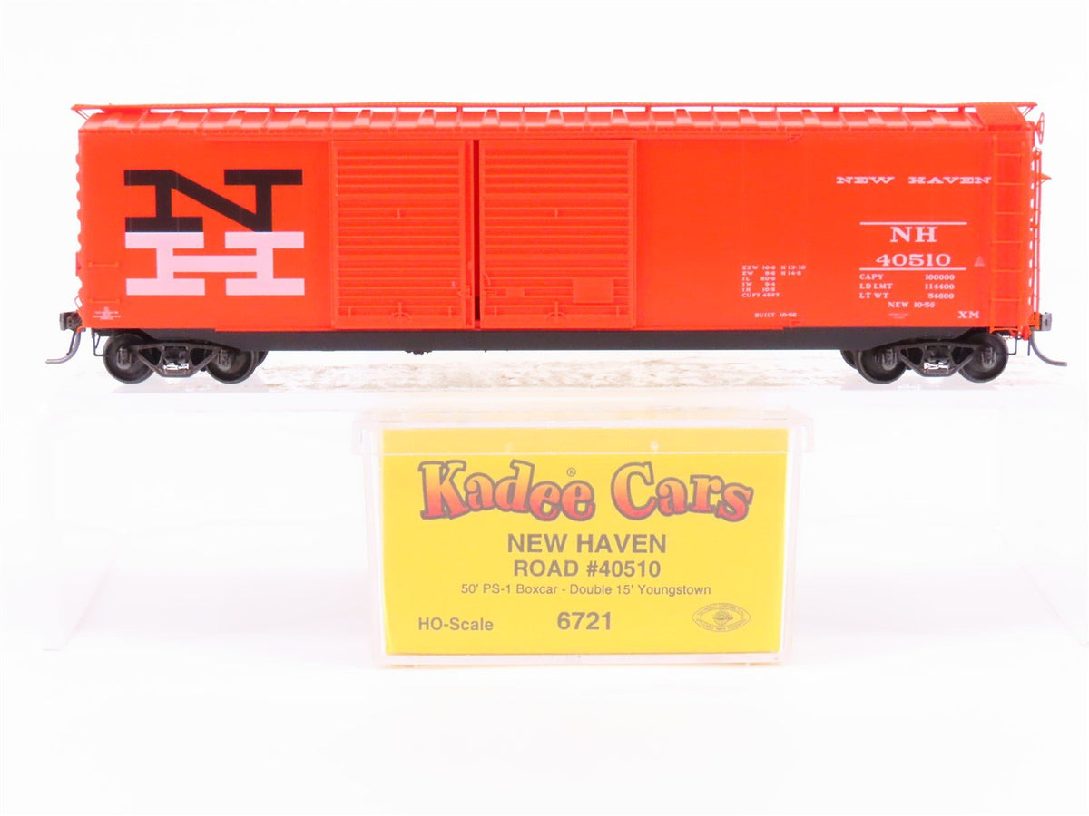 HO Scale Kadee 6721 NH New Haven Railroad 50&#39; Double Door Box Car #40510