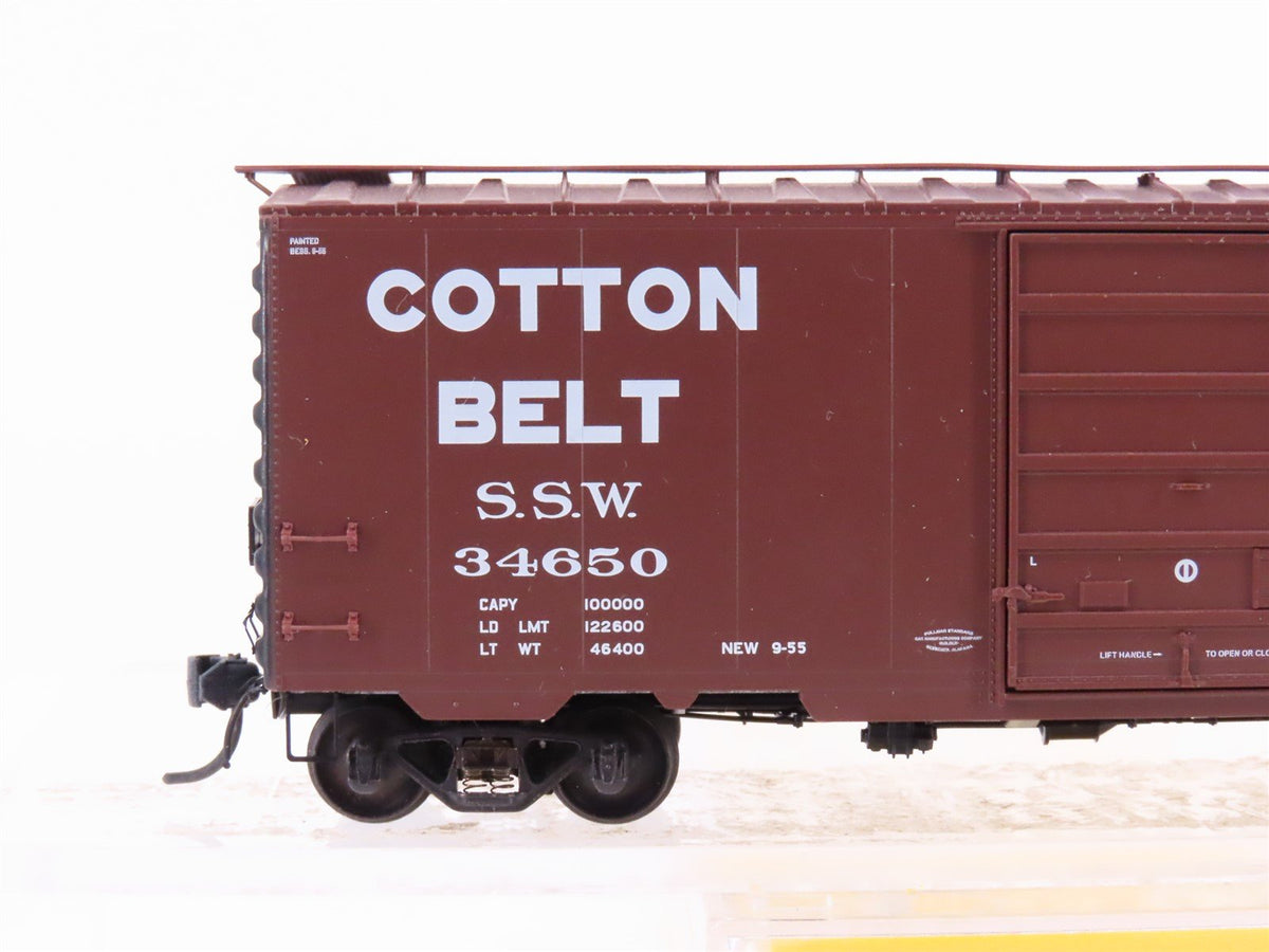 HO Kadee 5210 SSW Cotton Belt Route Blue Streak 40&#39; Single Door Box Car #34650