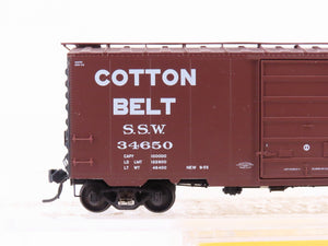 HO Kadee 5210 SSW Cotton Belt Route Blue Streak 40' Single Door Box Car #34650