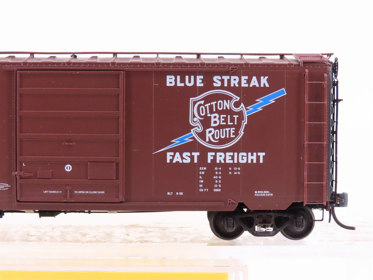 HO Kadee 5210 SSW Cotton Belt Route Blue Streak 40&#39; Single Door Box Car #34650