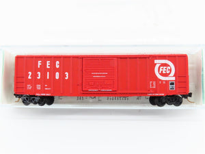 N Scale Kadee/S&R 84-09 FEC Florida East Coast 50' Rib Side FMC Boxcar #23103