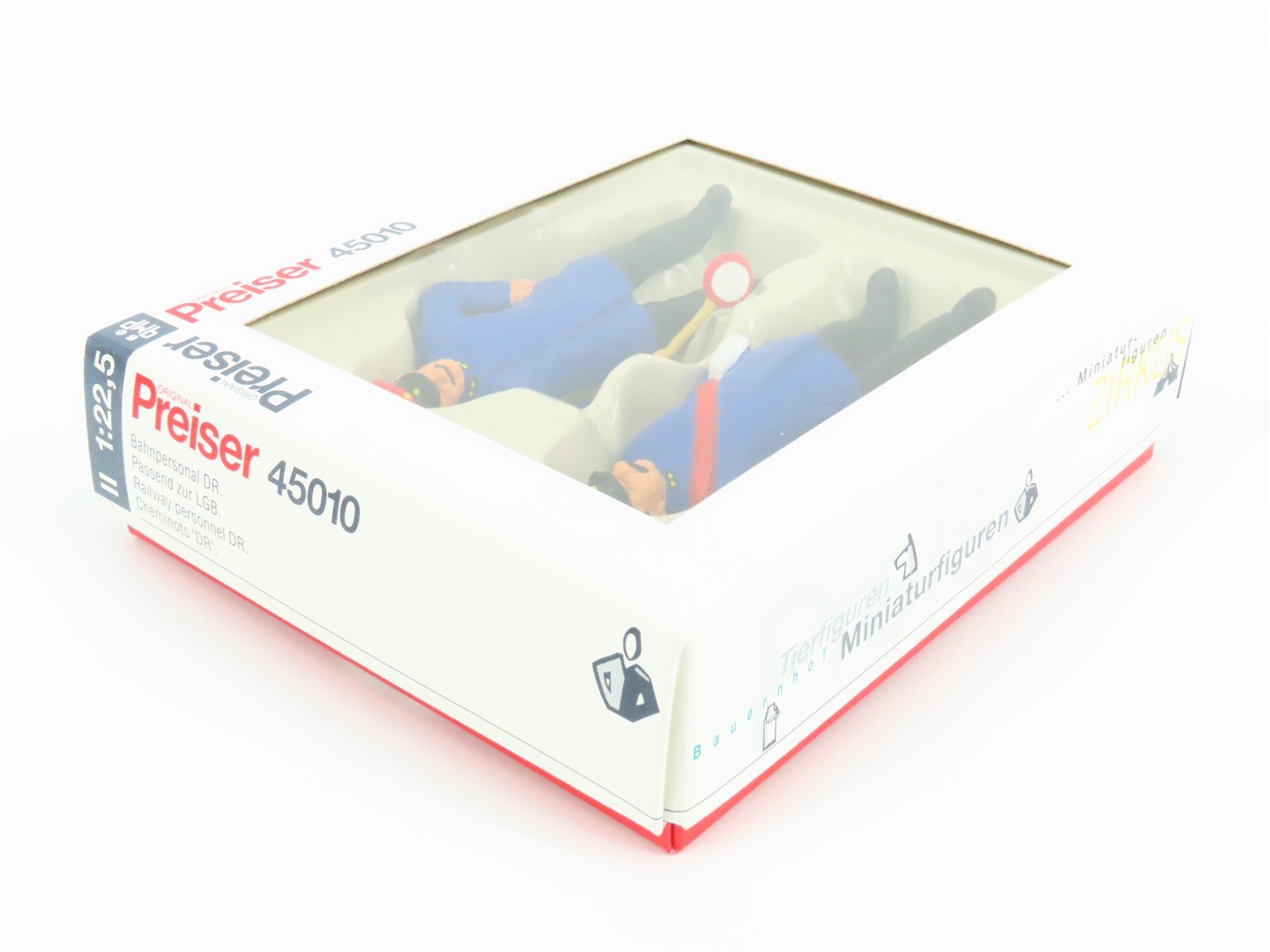 G 1/22.5 Scale Preiser 45010 DR German Railway Personnel Figures 2-Pack