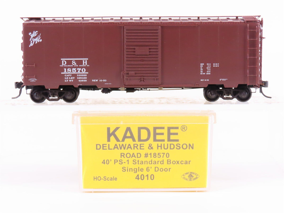 HO Scale Kadee 4010 D&amp;H Delaware &amp; Hudson 40&#39; Single Door Box Car #18570