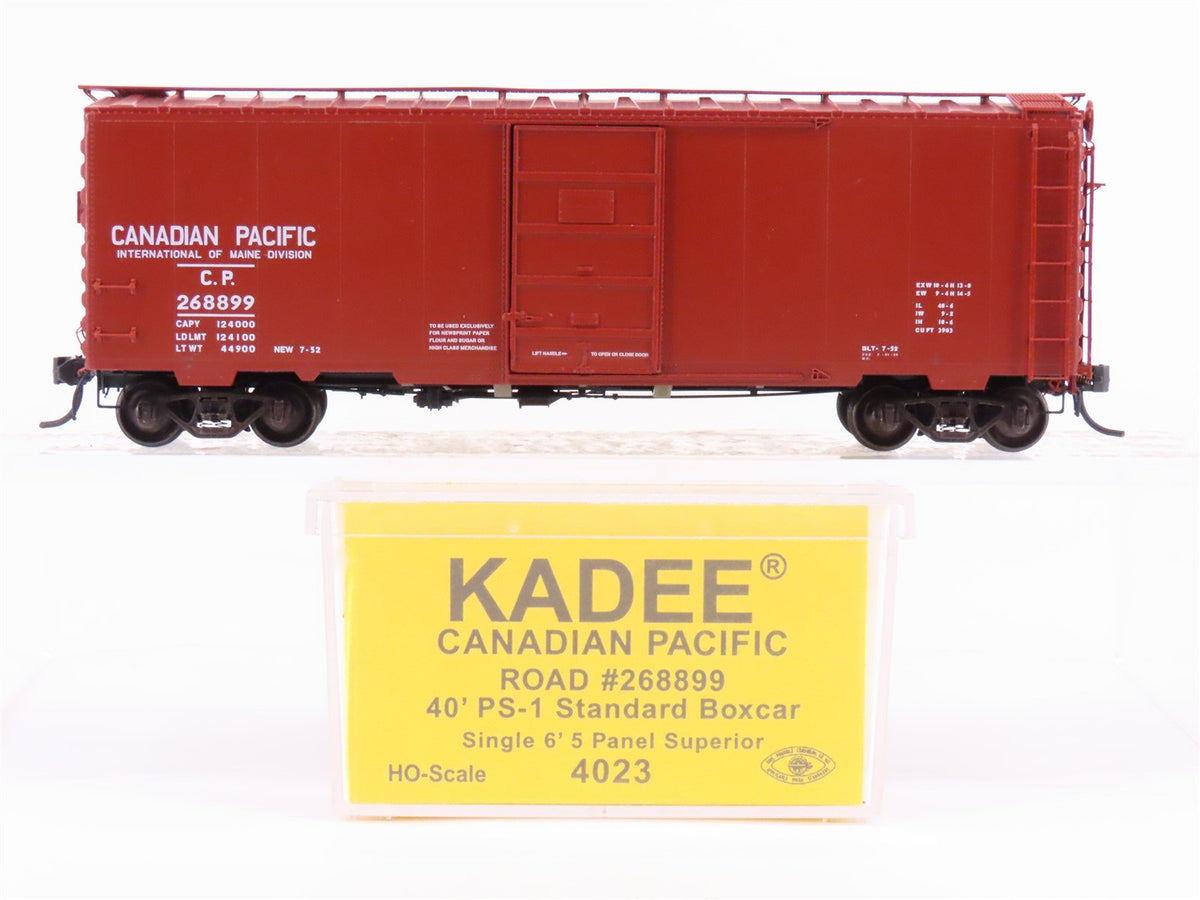 HO Scale Kadee 4023 CP Canadian Pacific Railroad 40&#39; Single Door Box Car #268899