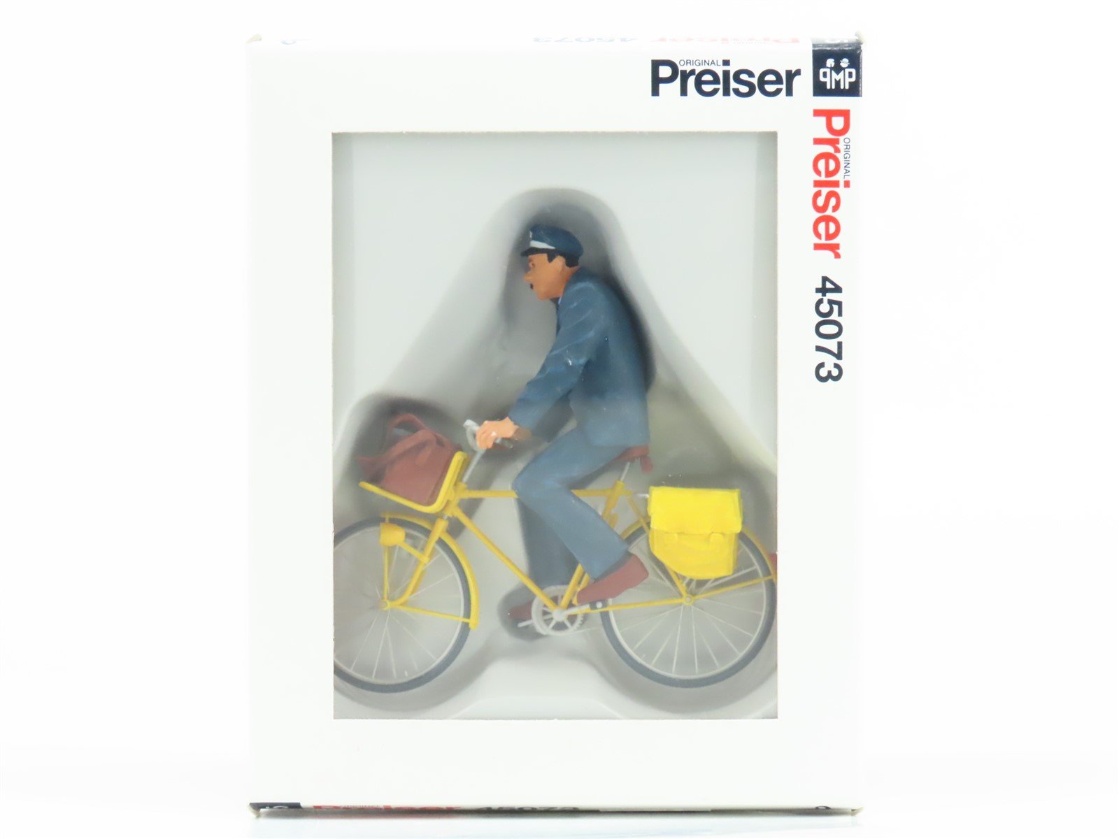 G 1/22.5 Scale Preiser 45073 French Postman on Bicycle Figure