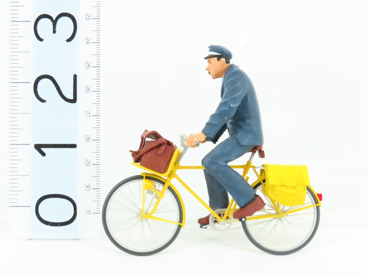 G 1/22.5 Scale Preiser 45073 French Postman on Bicycle Figure