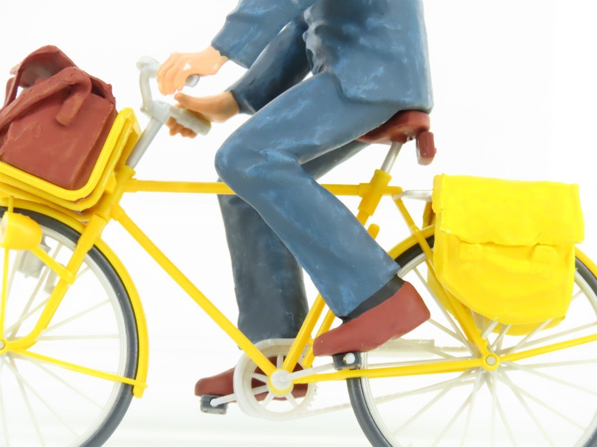 G 1/22.5 Scale Preiser 45073 French Postman on Bicycle Figure