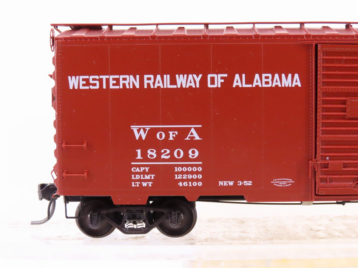 HO Kadee 4304 WofA Western Railway of Alabama 40&#39; Single Door Box Car #18209