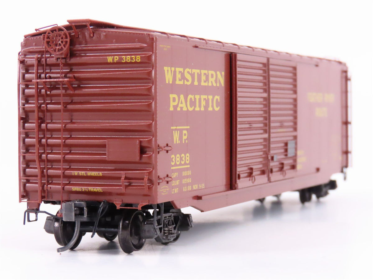 HO Scale Kadee 6505 WP Western Pacific Railroad 50&#39; Double Door Box Car #3838