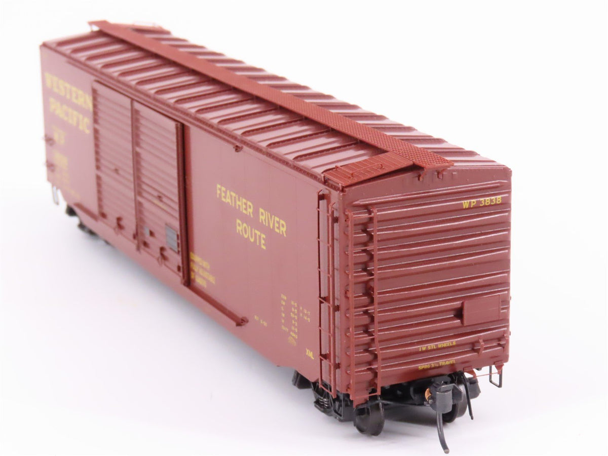 HO Scale Kadee 6505 WP Western Pacific Railroad 50&#39; Double Door Box Car #3838