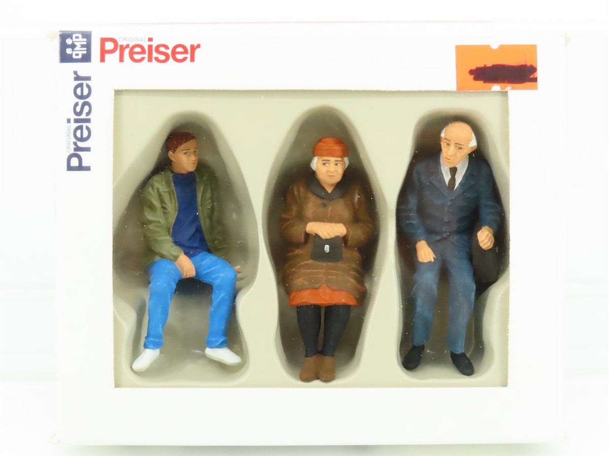 G 1/22.5 Scale Preiser 45081 Seated Persons Figures 3-Pack