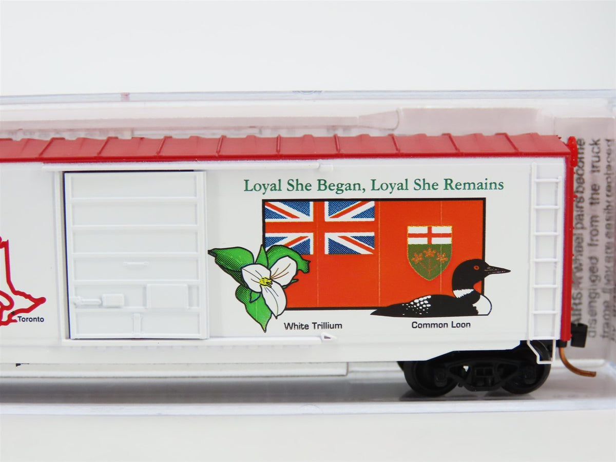 N Scale Micro-Trains MTL 07700156 Ontario Provincial 50&#39; Standard Boxcar #1867