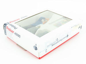 G 1/22.5 Scale Preiser 45090 Farmer Cutting Wood Figure