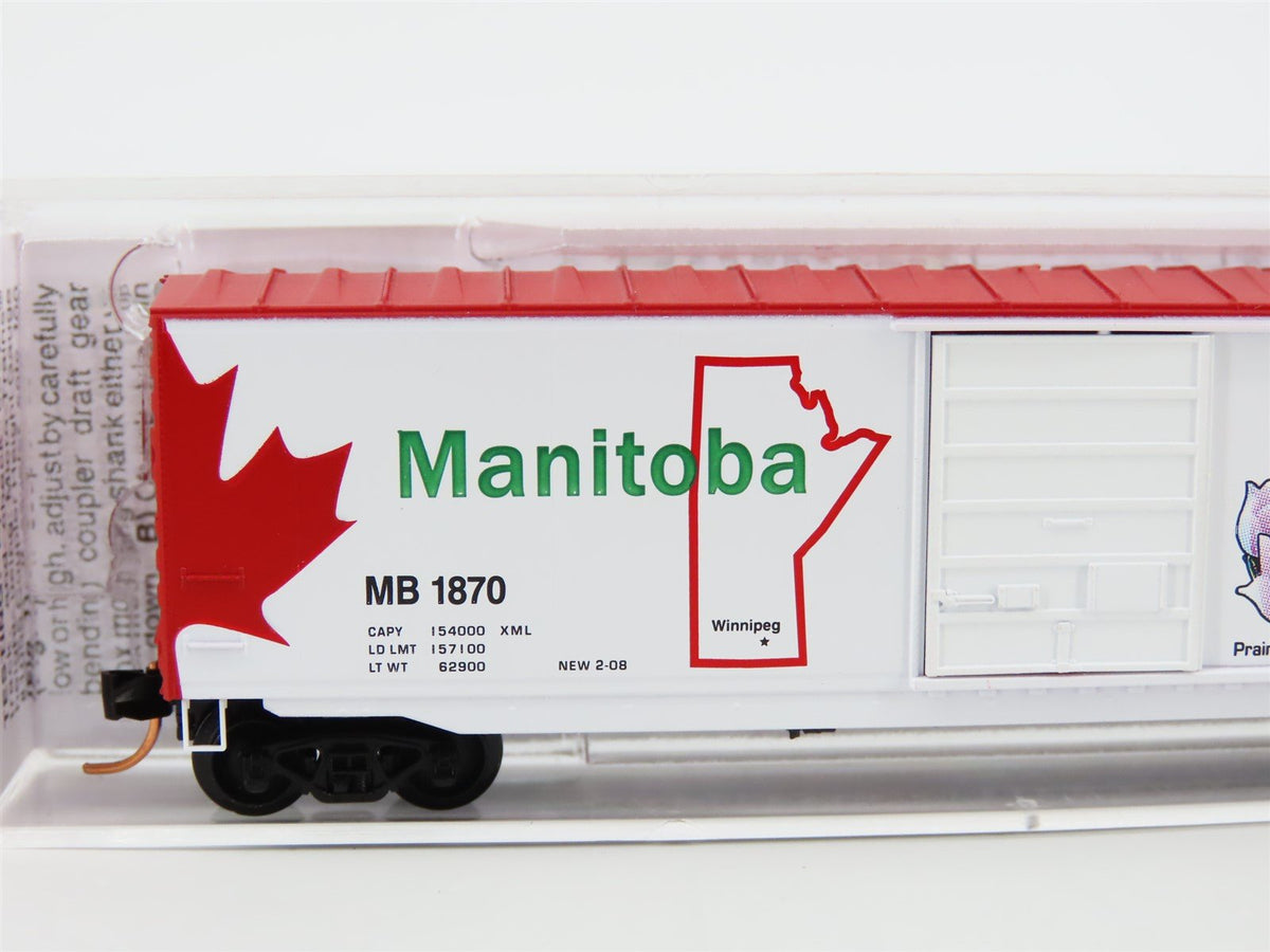 N Scale Micro-Trains MTL 07700160 Manitoba Provincial 50&#39; Standard Boxcar #1870