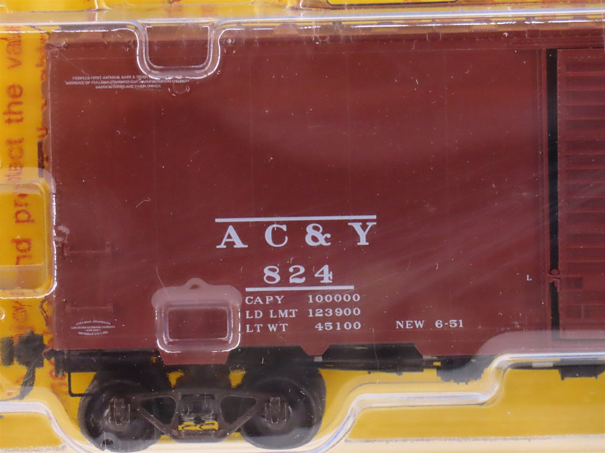 HO Scale Kadee 4058 AC&amp;Y Akron Canton &amp; Youngstown 40&#39; Box Car #824 - Sealed