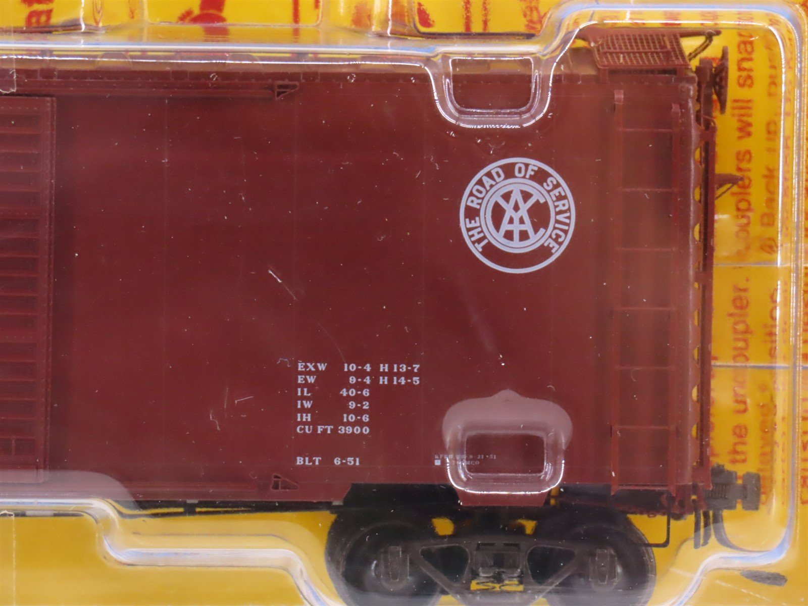 HO Scale Kadee 4058 AC&Y Akron Canton & Youngstown 40' Box Car #824 - Sealed
