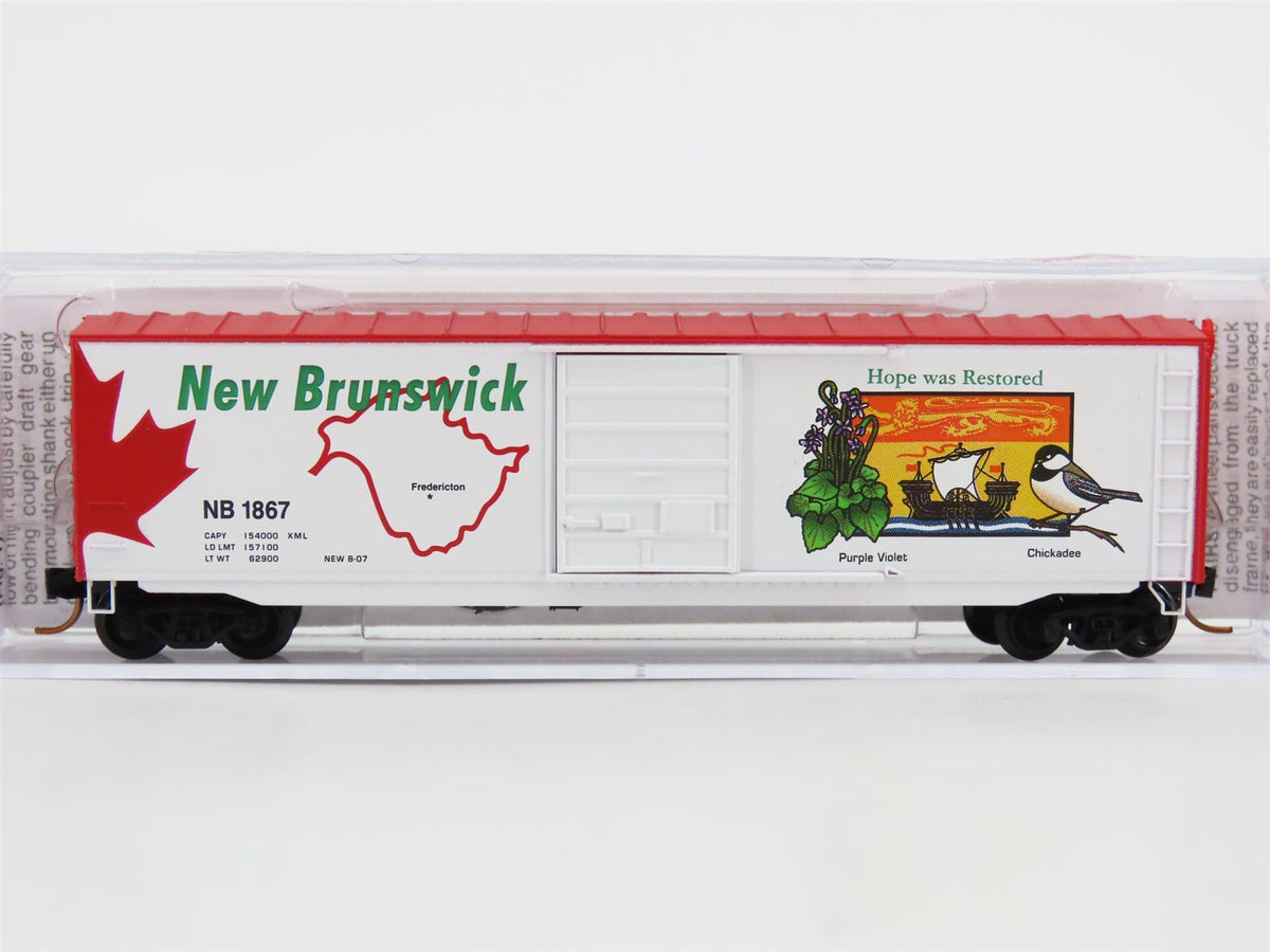 N Scale Micro-Trains MTL 07700158 New Brunswick 50&#39; Standard Boxcar #1867