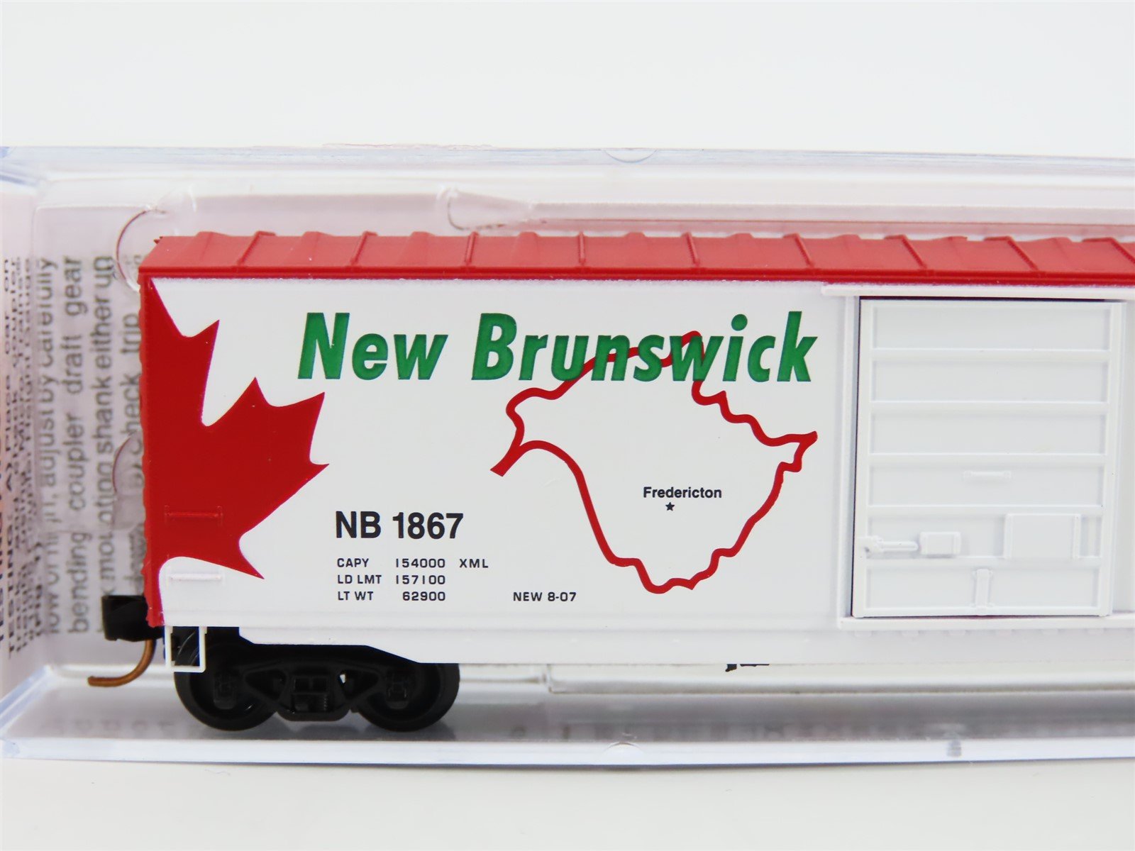 N Scale Micro-Trains MTL 07700158 New Brunswick 50' Standard Boxcar #1867