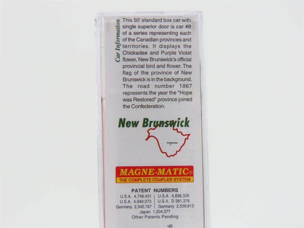 N Scale Micro-Trains MTL 07700158 New Brunswick 50&#39; Standard Boxcar #1867