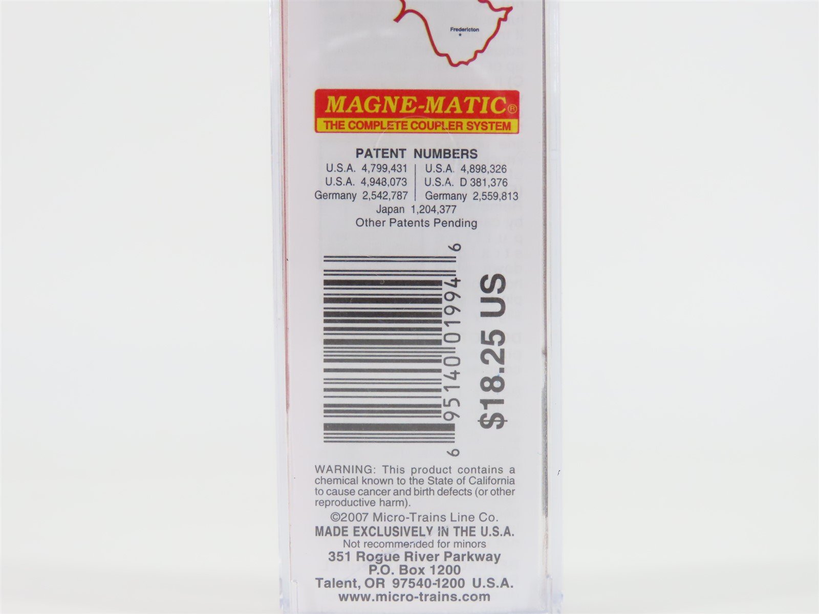 N Scale Micro-Trains MTL 07700158 New Brunswick 50' Standard Boxcar #1867