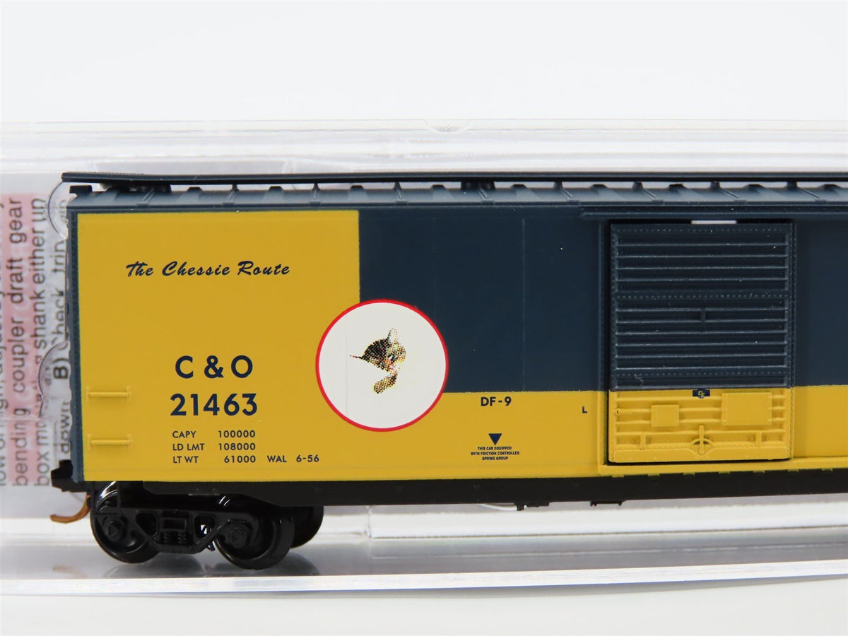 N Scale Micro-Trains MTL 03100073 C&amp;O The Chessie Route 50&#39; Boxcar #21463