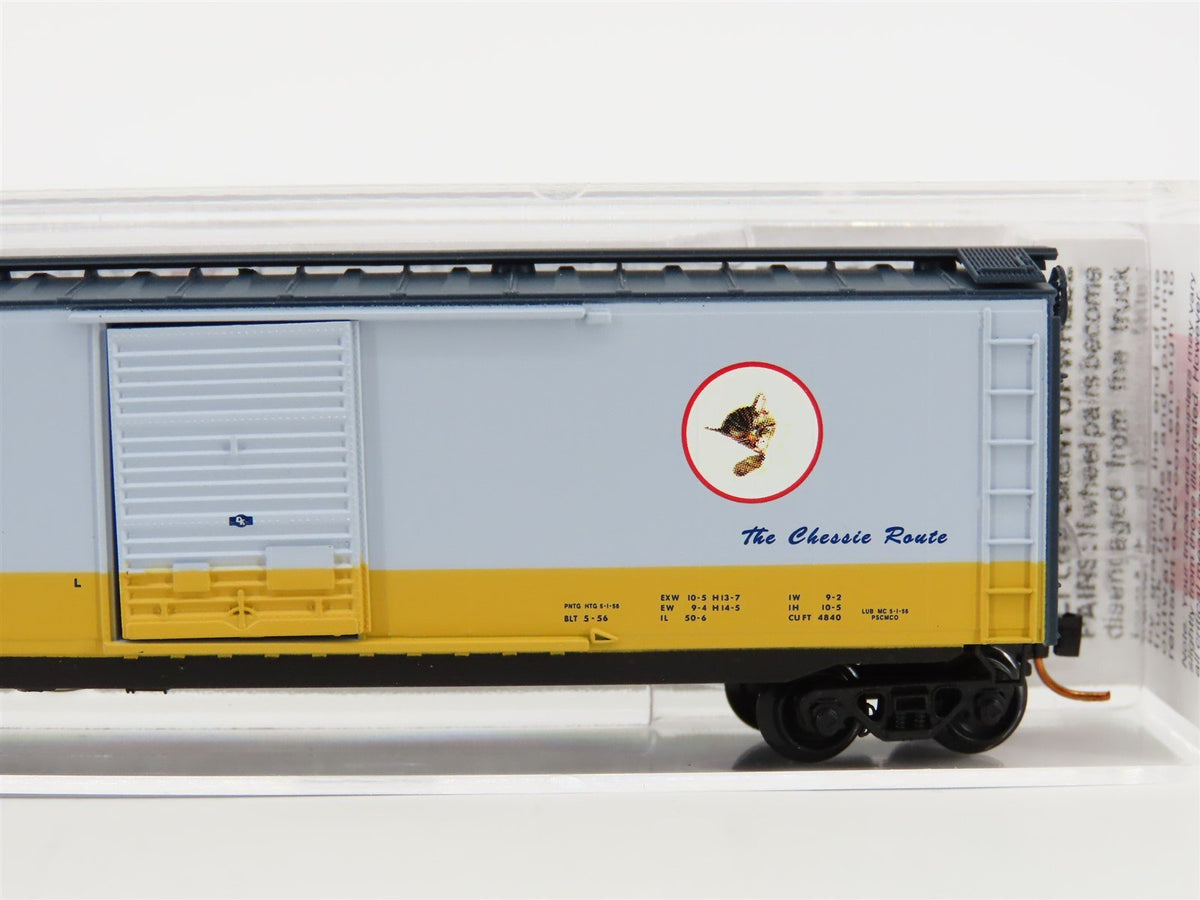 N Scale Micro-Trains MTL 03100074 C&amp;O The Chessie Route 50&#39; Boxcar #21294