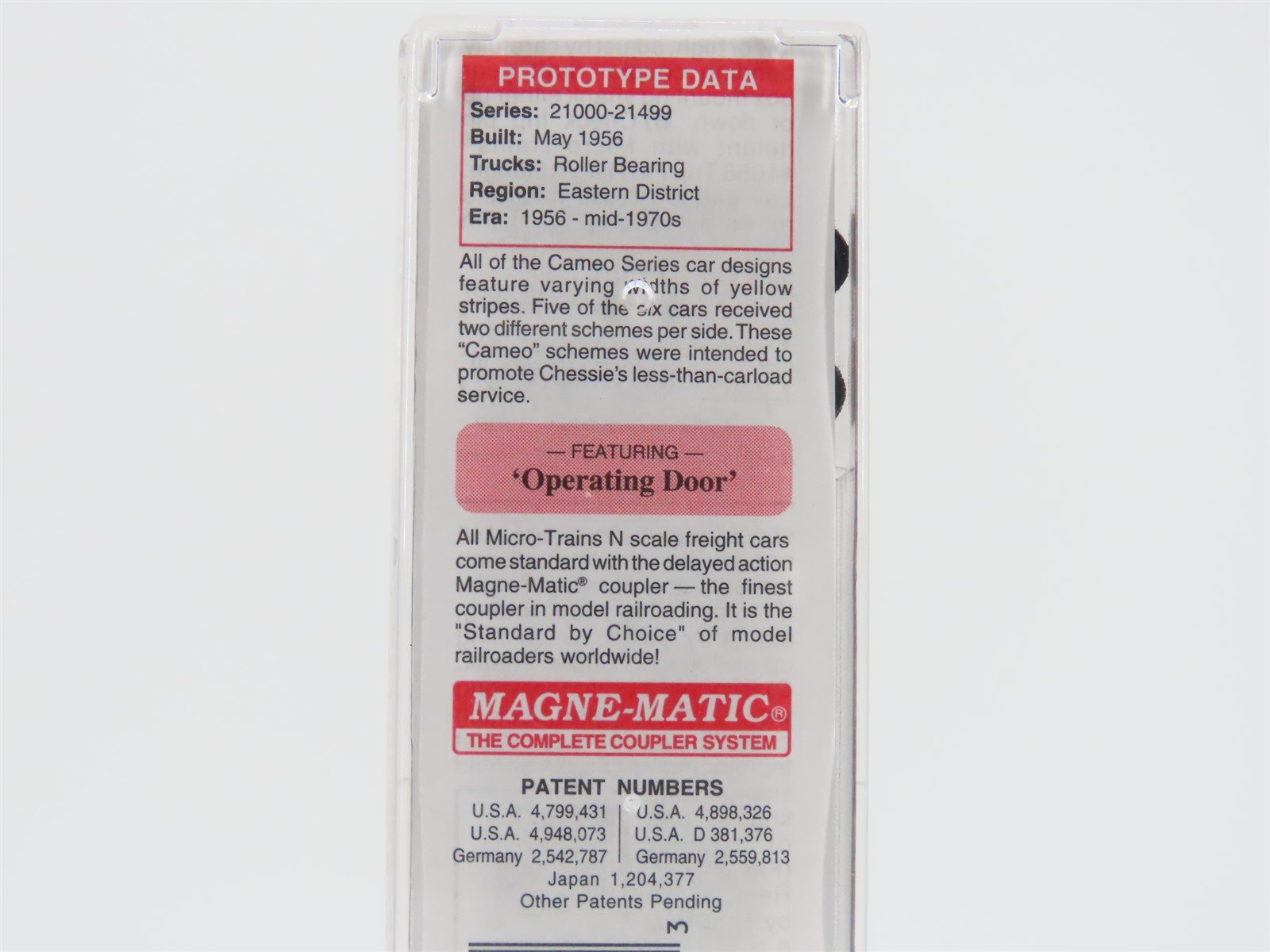 N Scale Micro-Trains MTL 03100074 C&O The Chessie Route 50' Boxcar #21294