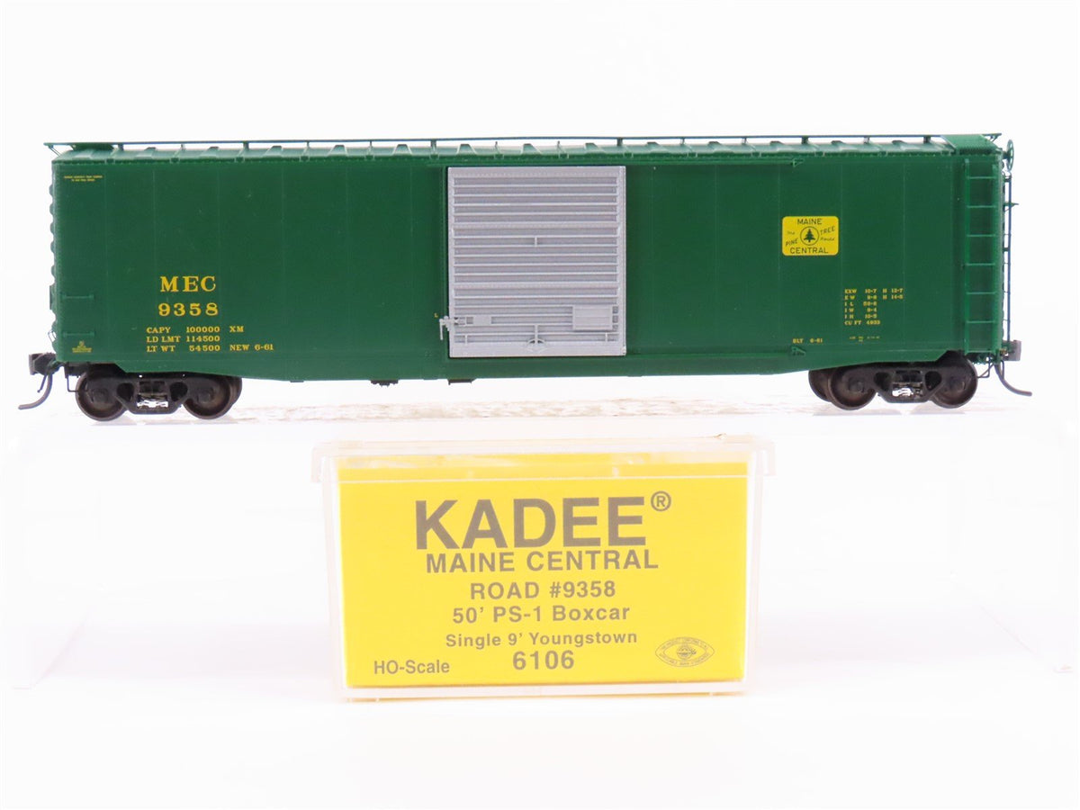 HO Scale Kadee 6106 MEC Maine Central Railroad 50&#39; Single Door Box Car #9358