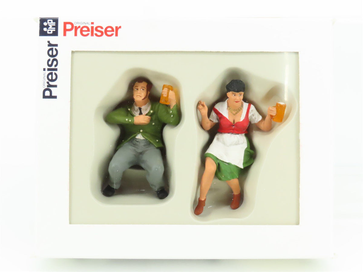 G 1/22.5 Scale Preiser 45107 &quot;In the Beer Garden&quot; Seated Figures 2-Pack