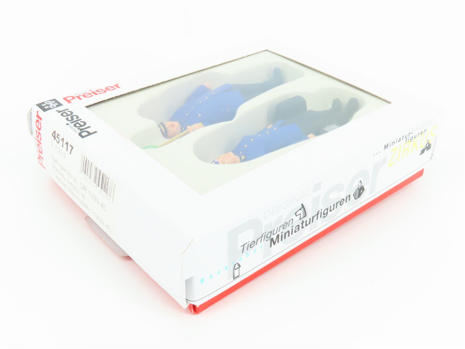 G 1/22.5 Scale Preiser 45117 DR German Railway Personnel 1939-45 Figures 2-Pack