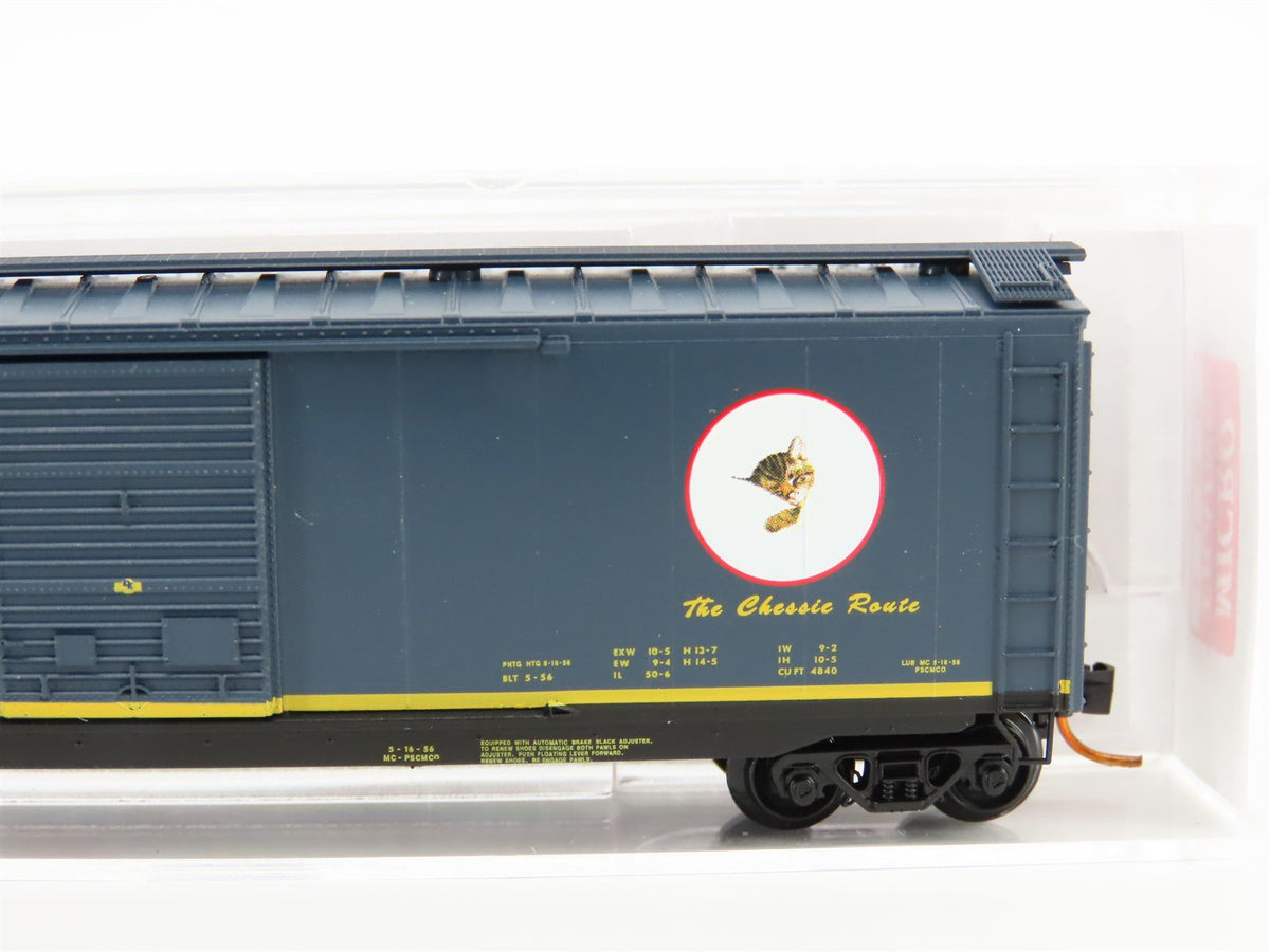 N Scale Micro-Trains MTL 03100076 C&amp;O The Chessie Route 50&#39; Boxcar #21494