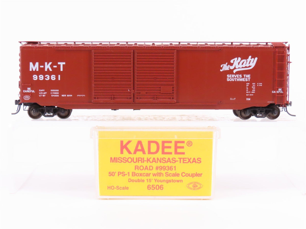 HO Scale Kadee 6506 M-K-T Katy Railroad 50&#39; Double Door Box Car #99361