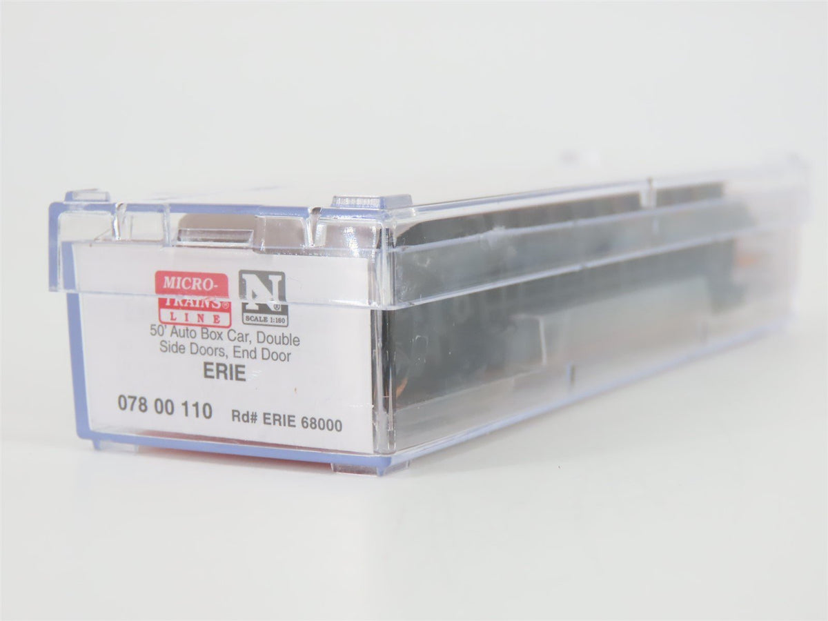 N Scale Micro-Trains MTL 07800110 Erie Railway 50&#39; Auto Box Boxcar #68000