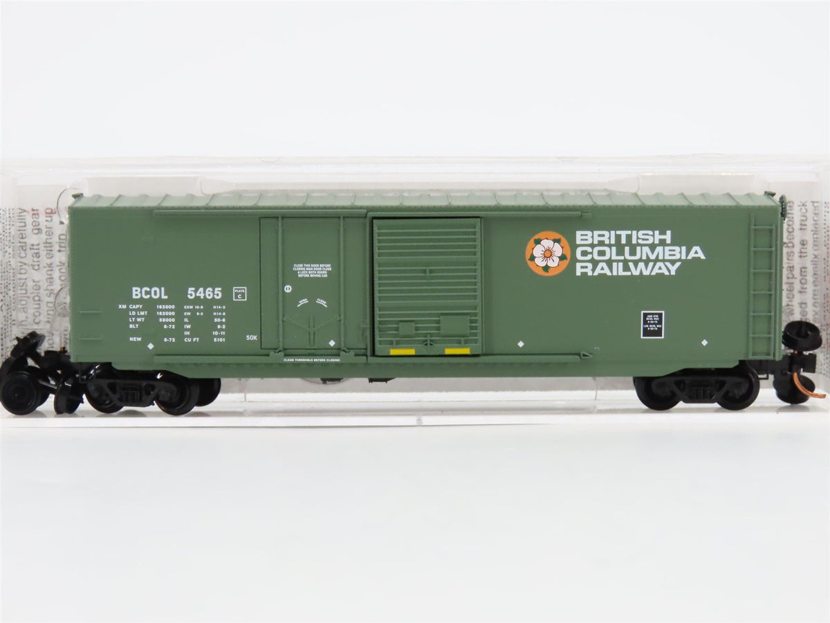 N Scale Micro-Trains MTL 76050 BCOL British Columbia Railway 50&#39; Boxcar #5465