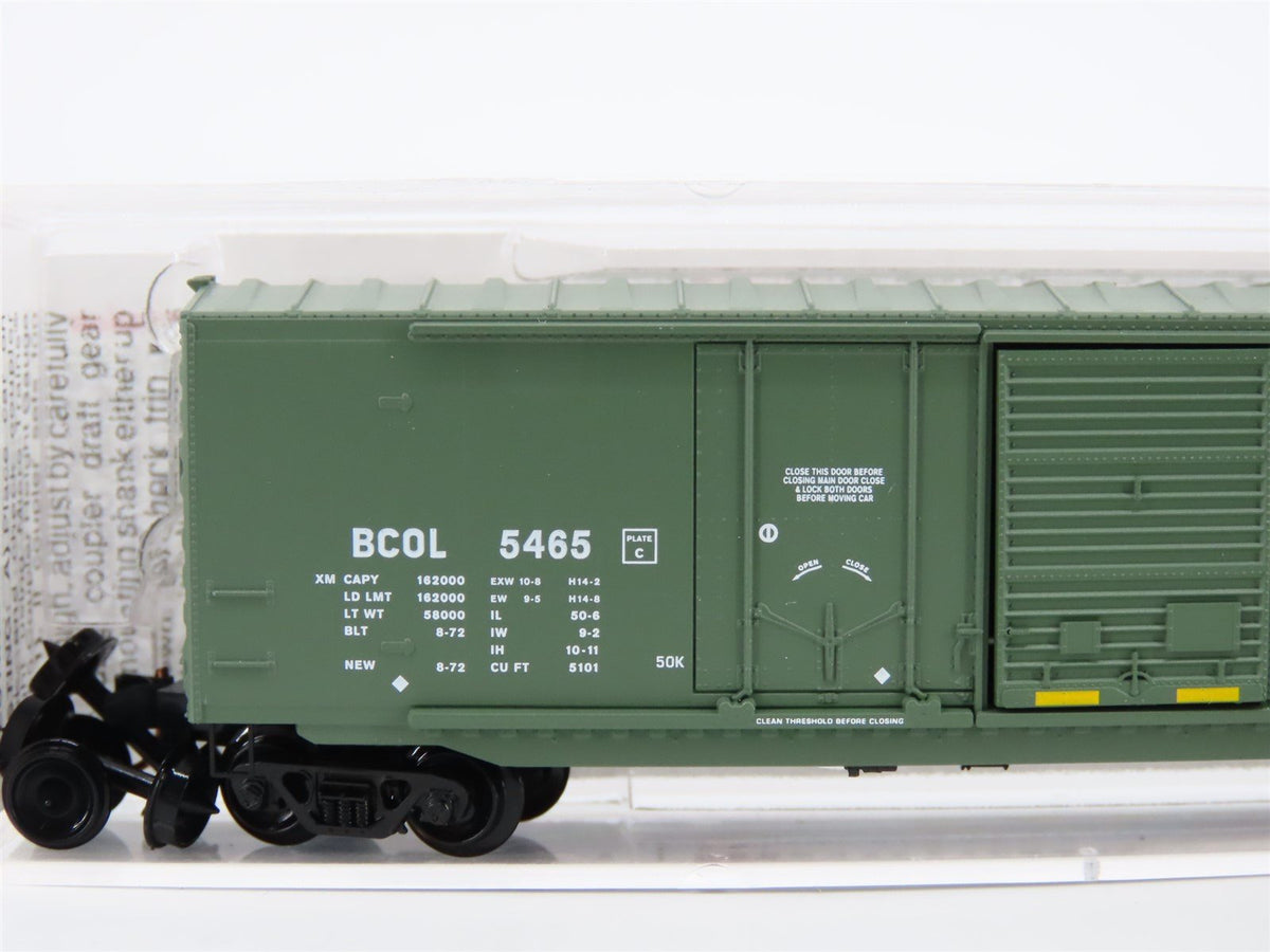 N Scale Micro-Trains MTL 76050 BCOL British Columbia Railway 50&#39; Boxcar #5465