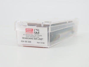 N Scale Micro-Trains MTL 03400330 SAL Silver Meteor 50' Boxcar #10198 w/ Load