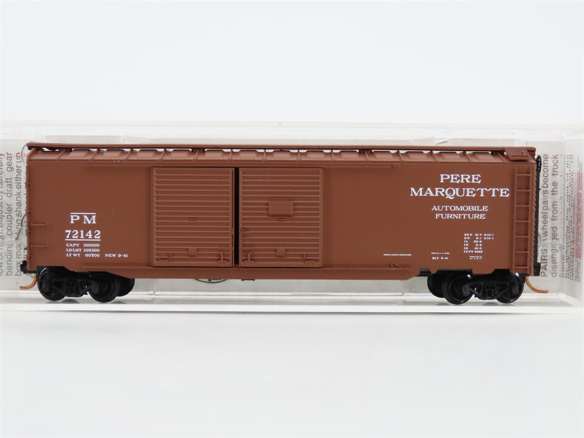 N Scale Micro-Trains MTL 78100 PM Pere Marquette 50&#39; Auto Box Boxcar #72142