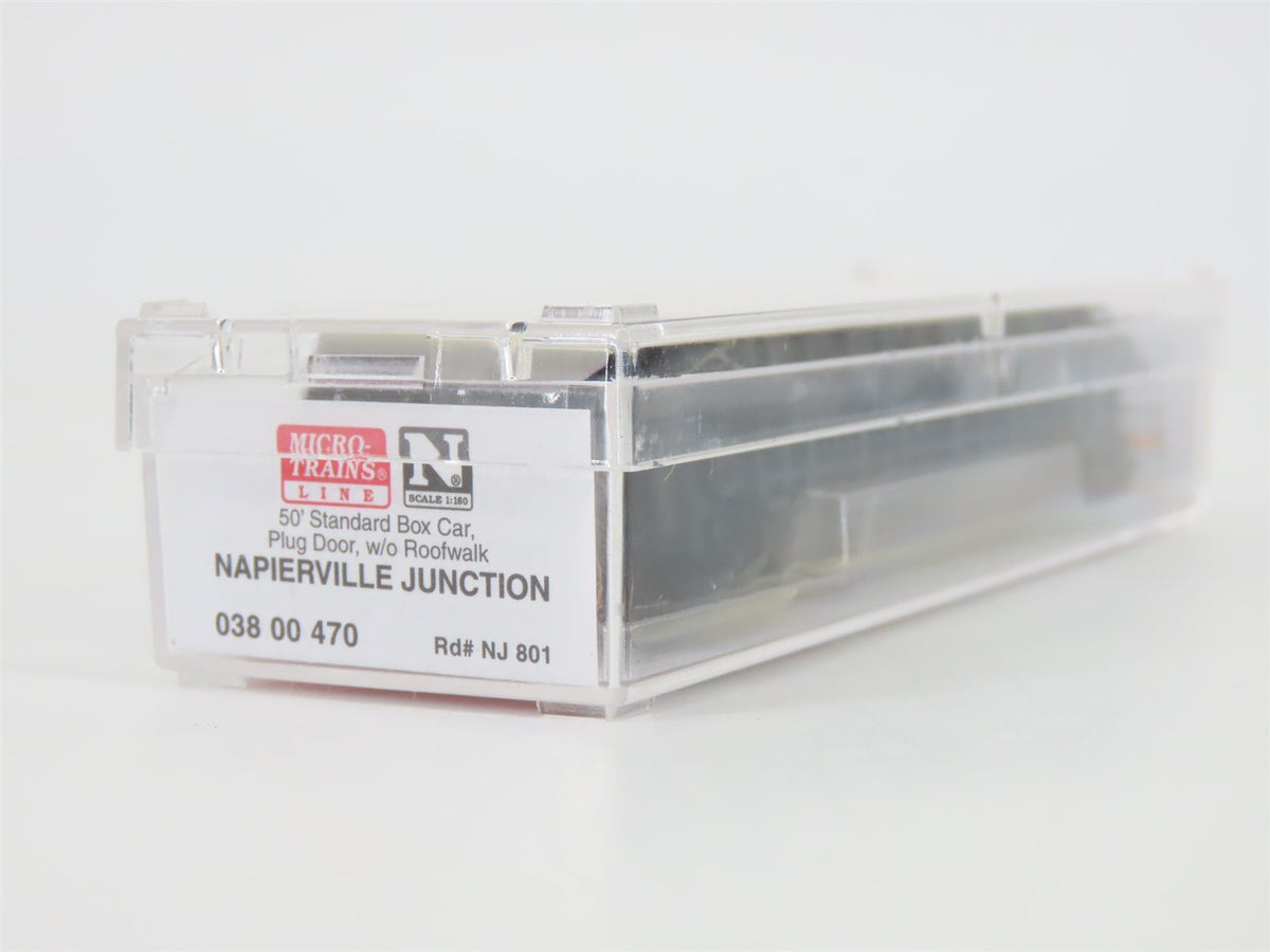 N Scale Micro-Trains MTL 03800470 NJ Napierville Junction 50&#39; Boxcar #801