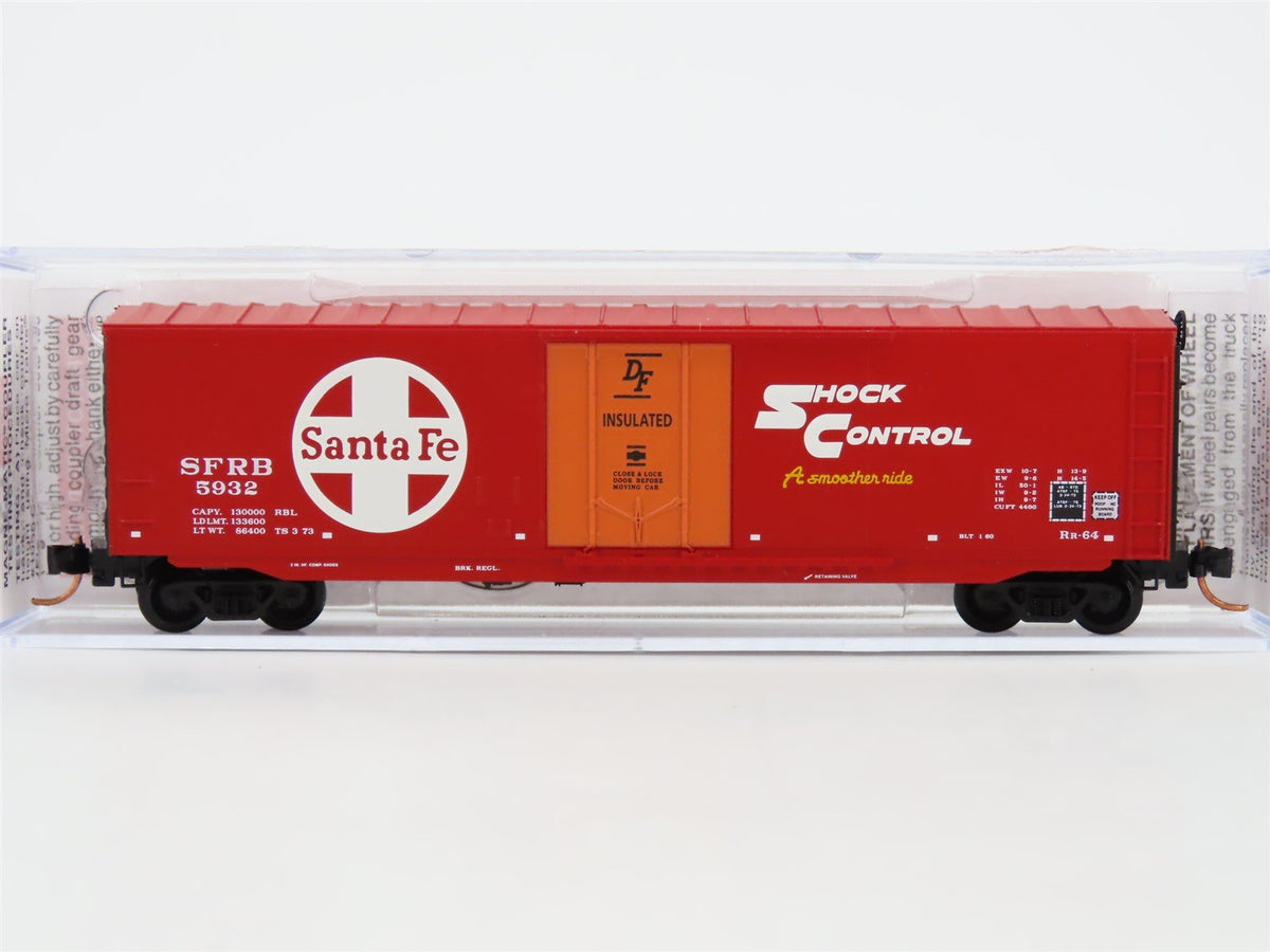 N Scale Micro-Trains MTL 03800450 ATSF Santa Fe 50&#39; Standard Boxcar #5932