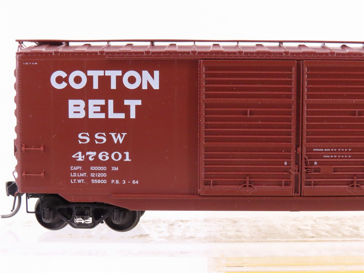 HO Scale Kadee 6707 SSW Cotton Belt Blue Streak 50&#39; Double Door Box Car #47601