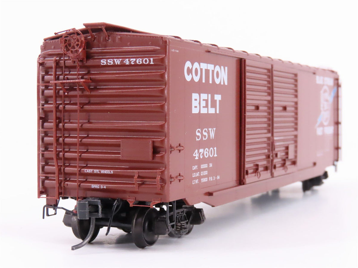 HO Scale Kadee 6707 SSW Cotton Belt Blue Streak 50&#39; Double Door Box Car #47601