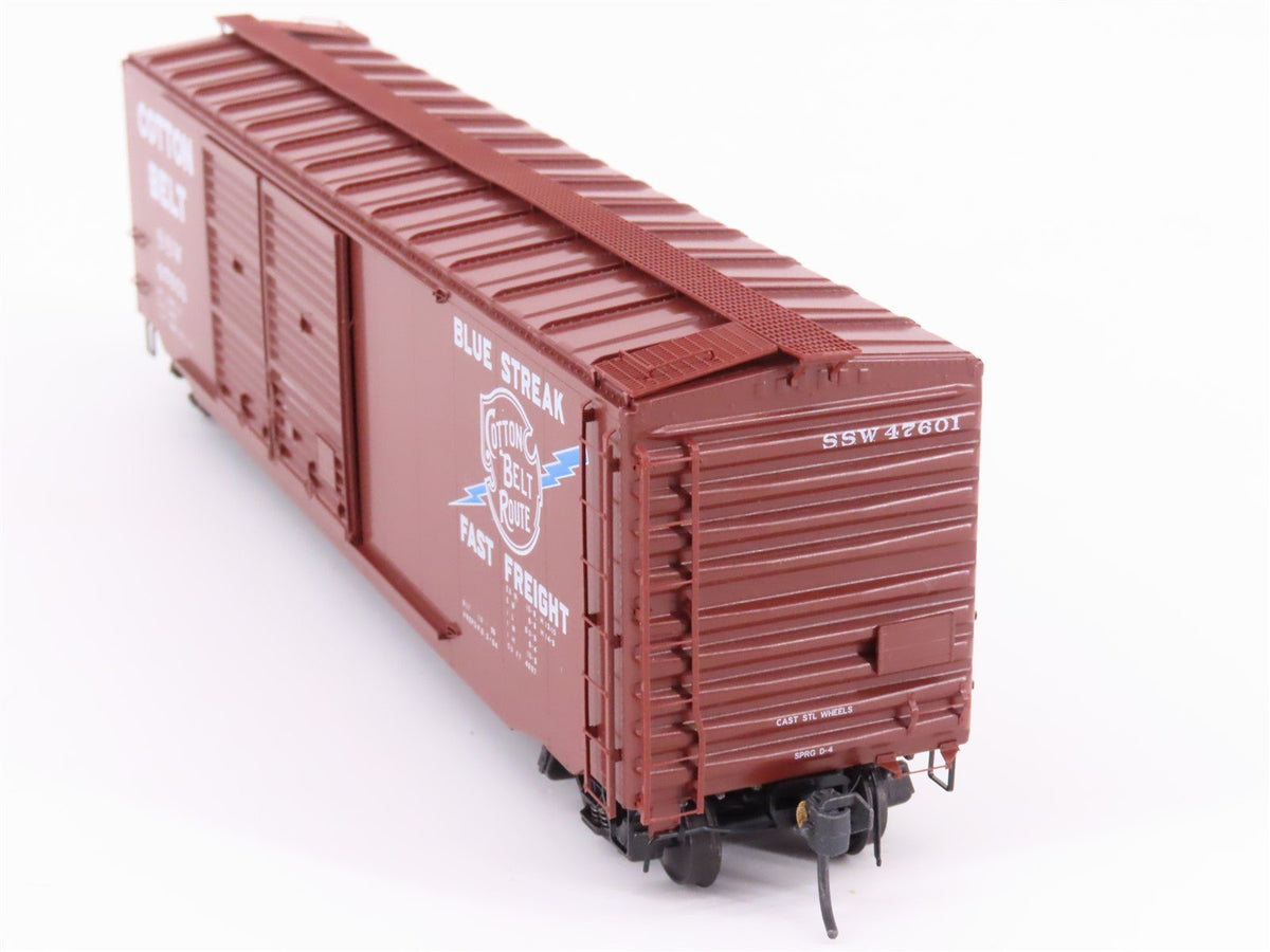 HO Scale Kadee 6707 SSW Cotton Belt Blue Streak 50&#39; Double Door Box Car #47601