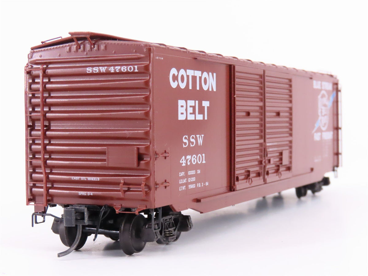 HO Scale Kadee 6707 SSW Cotton Belt Blue Streak 50&#39; Double Door Box Car #47601