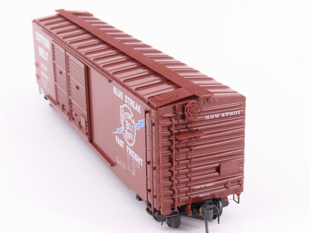 HO Scale Kadee 6707 SSW Cotton Belt Blue Streak 50&#39; Double Door Box Car #47601